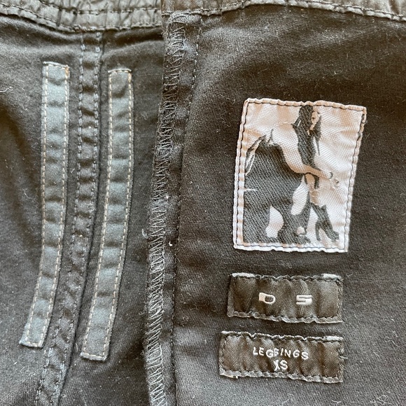 Rick Owens DRKSHDW black stretch denim leggings XS NWOT - Picture 8 of 8